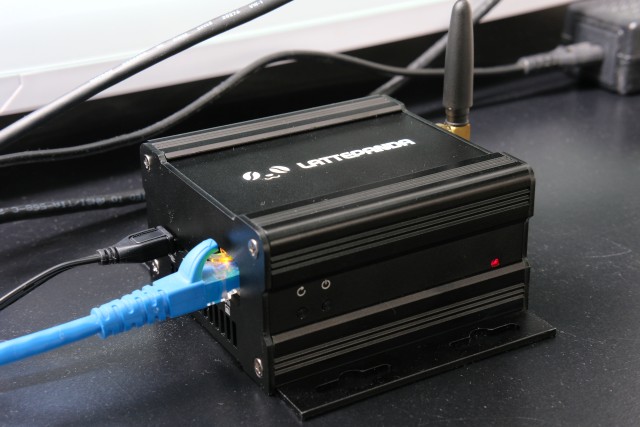 Photo of the LattePanda in a passive cooling case